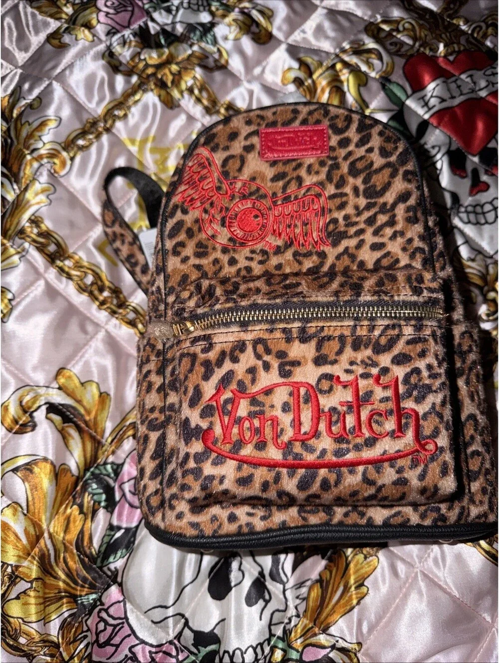Von Dutch | Bags | Von Dutch Originals Redblack Cheetah  display picture 3